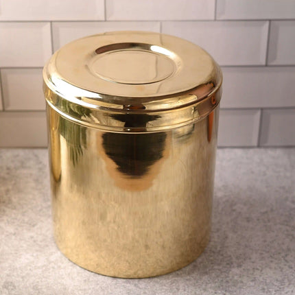 Brass Storage Container With Lid