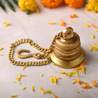 Brass Wall Hanging Temple Bell – Handcrafted Traditional Decor