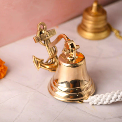 Brass Anchor Bell – Premium Nautical Brass Handicraft (6.5 Inch)