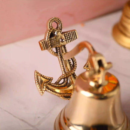 Brass Anchor Bell – Premium Nautical Brass Handicraft (6.5 Inch)