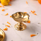 Brass Elegant Single Petal Diya