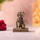 Brass Blessing Hanuman Idol – Handcrafted Divine Decor (2.5 Inch)
