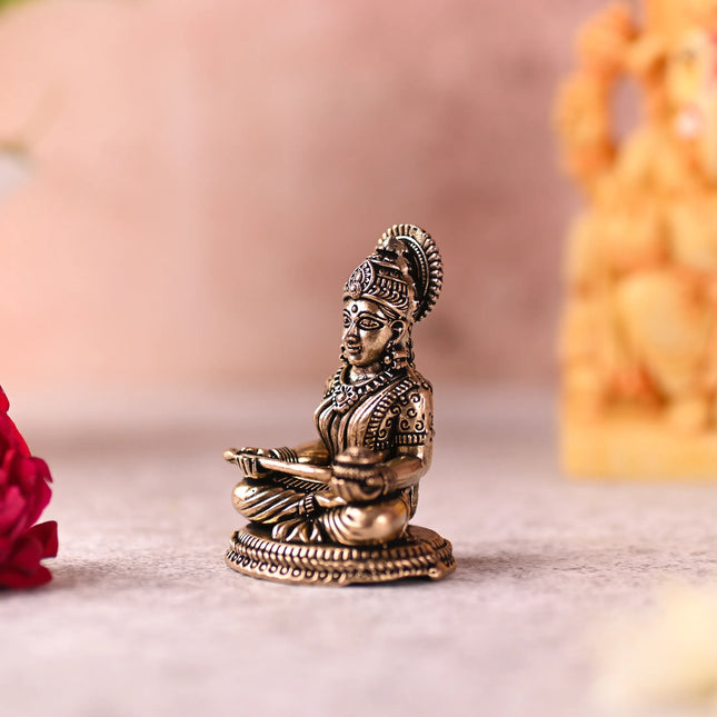 Brass Superfine Sitting Annapurna Devi Idol (2.5 Inch)