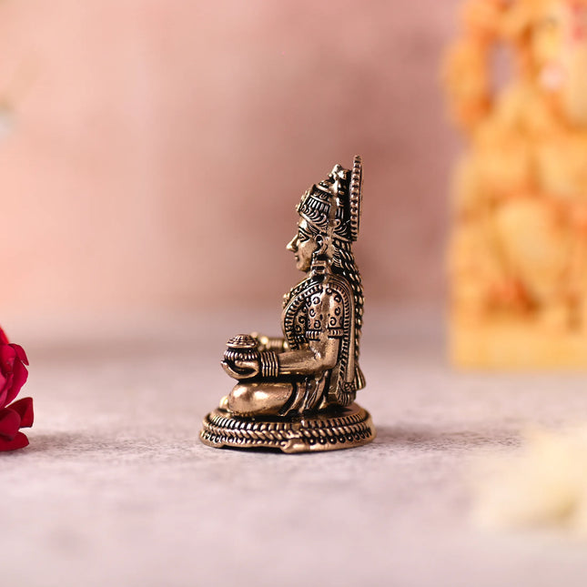 Brass Superfine Sitting Annapurna Devi Idol (2.5 Inch)