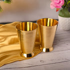Brass Glass pair (4.7 Inch)
