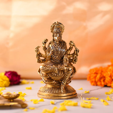 Brass Sitting Varahi Devi Idol (6 inch)