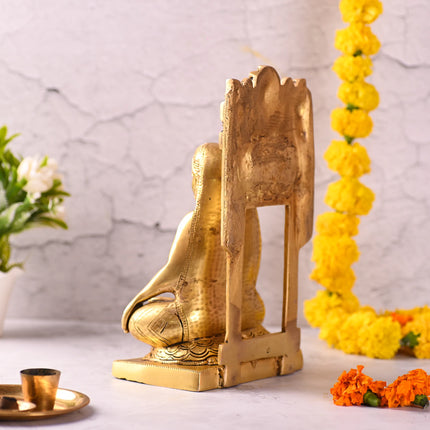 Brass Sitting Raghavendra Swamy Idol (10.5 Inch)