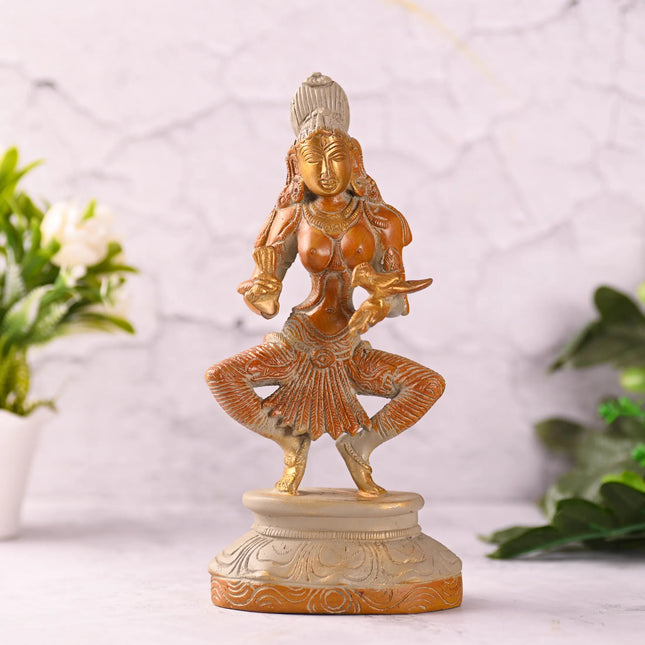 Brass Madurai Meenakshi Devi Idol (9 Inch)