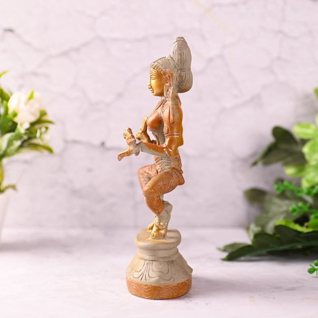 Brass Madurai Meenakshi Devi Idol (9 Inch)