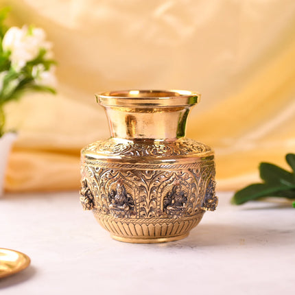 Brass Ashtalakshmi Kodam / Kalash