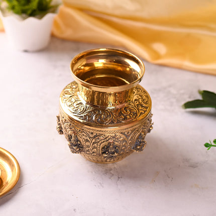Brass Ashtalakshmi Kodam / Kalash