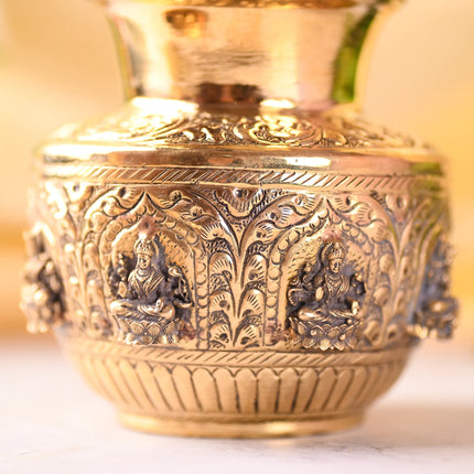 Brass Ashtalakshmi Kodam / Kalash