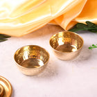 Brass Hammered Bowl Pair (1.5 Inch)