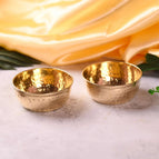 (Hammered bowl pair) Daimeter - 3.5 inch ; pair weight - 200 Gram