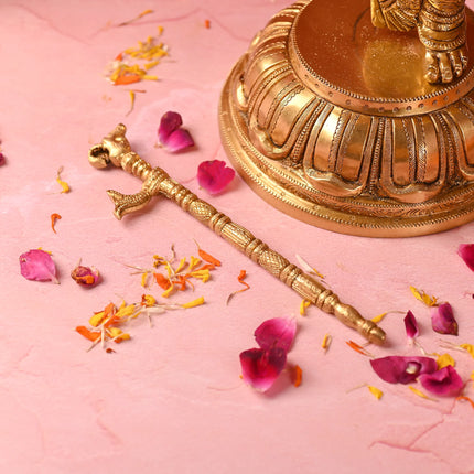 Brass Standing Krishna Idol (19 Inch)