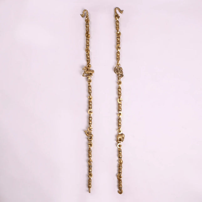 Brass Jhula Chain Set (84 Inch)