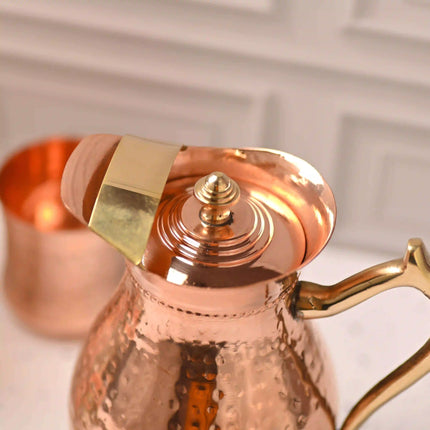 Copper Premium Jug with Lid (10.5 Inch)