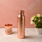 Copper Hammered Water Bottle (10.5 Inch)