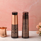 Copper Premium Pen Sparkle Bottle – Elegant Traditional Drinkware (10.5 Inch)