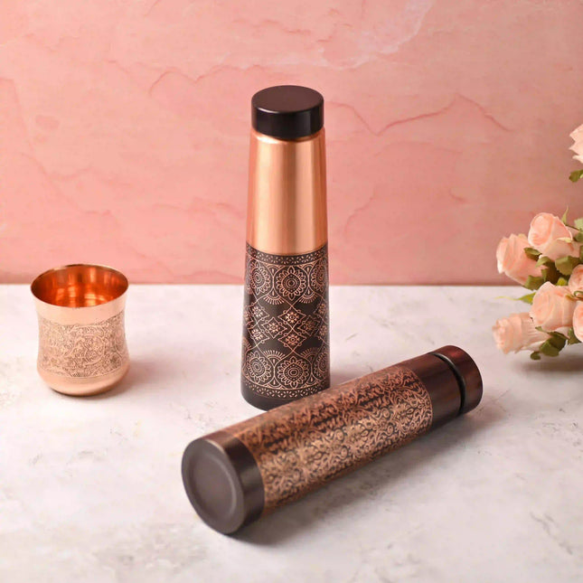 Copper Premium Pen Sparkle Bottle (10.5 Inch)