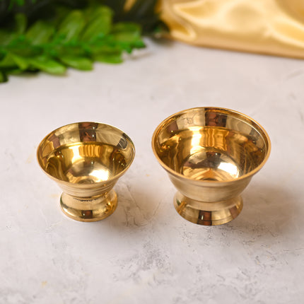 Brass Serving Bowl Pair