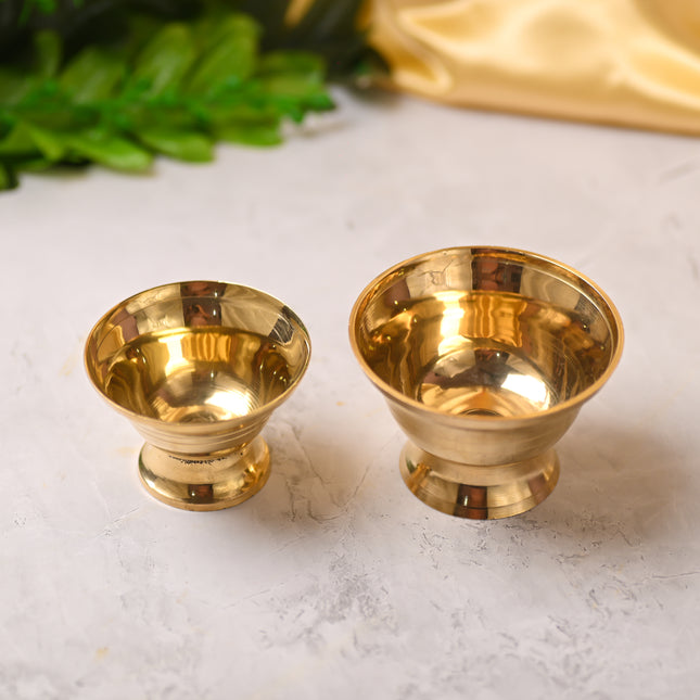 Brass Serving Bowl Pair