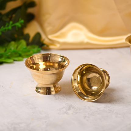 Brass Serving Bowl Pair