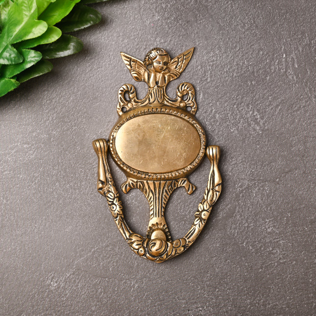 Brass Elegant Door Knocker – Traditional Indian Brassware for Timeless Entrances (7 Inch)