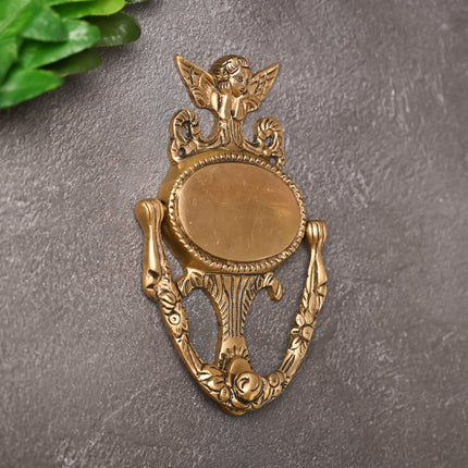 Brass Elegant Door Knocker – Traditional Indian Brassware for Timeless Entrances (7 Inch)