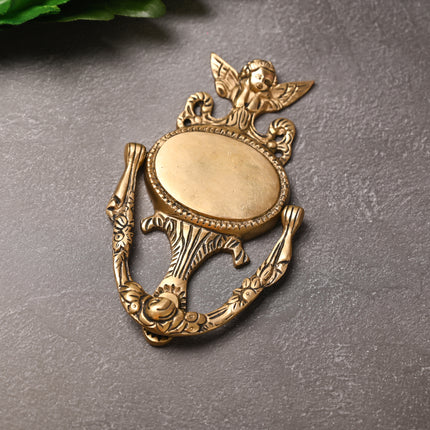Brass Elegant Door Knocker – Traditional Indian Brassware for Timeless Entrances (7 Inch)