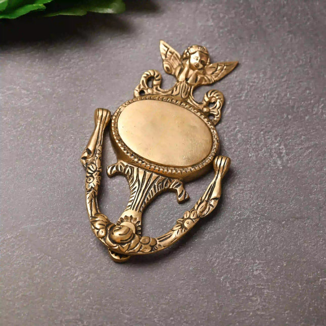 Brass Angel Door Knocker (7 Inch)