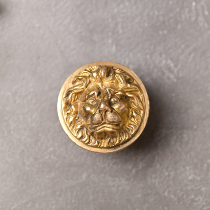 Brass Lion Face Drawer Knobs – Majestic Handcrafted Brass Hardware (3 Inch)