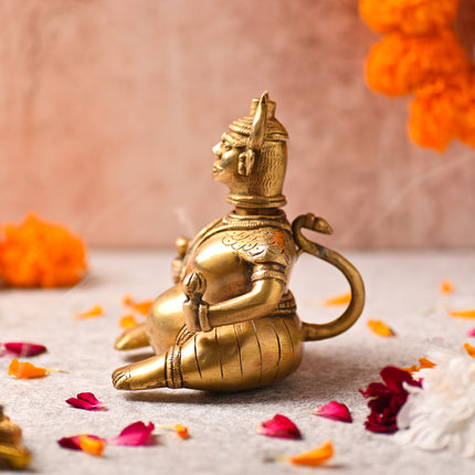 Brass Vikakku Kiran Oil Lamp – Premium Decor (5.8 Inch)