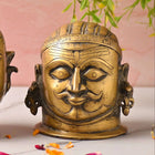 Brass Shiva Head Idol