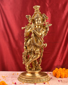 Radha Krishna Brass Idol/Murti/Statue
