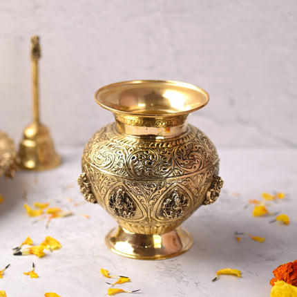 Brass Ashtalakshmi Kodam / Kalash