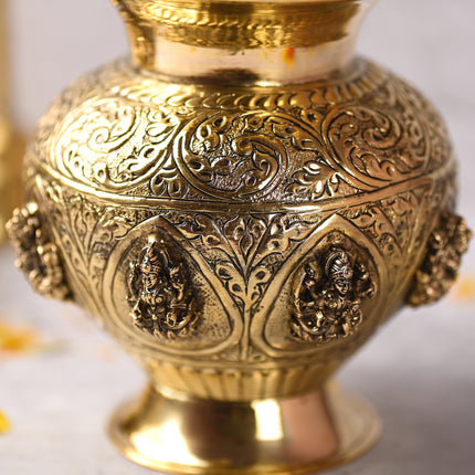 Brass Ashtalakshmi Kodam / Kalash