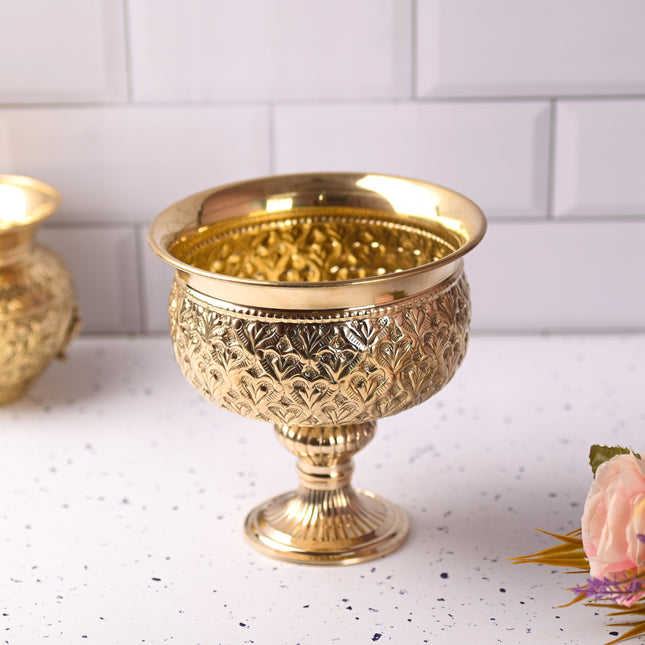 Brass Handcrafted Flower Vase