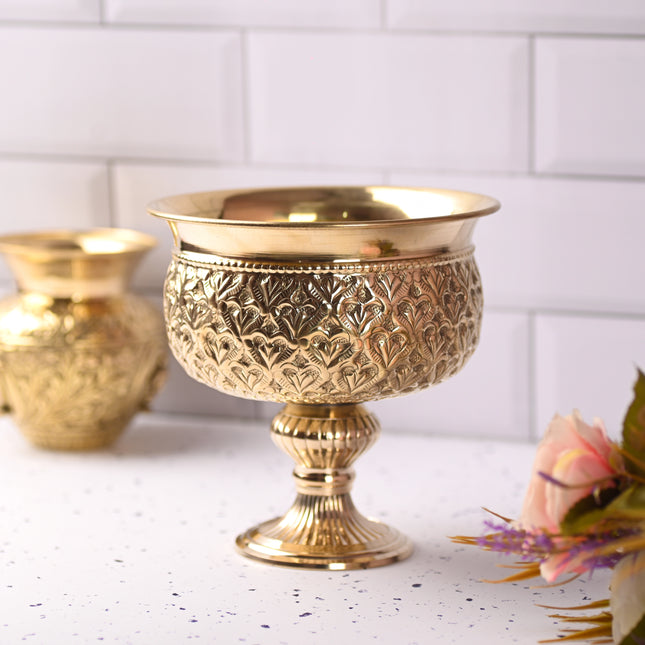 Brass Handcrafted Flower Vase