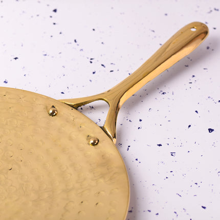 Brass Hammered Roti Tawa (17.5 Inch)