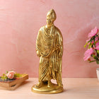 Brass Standing Swami Vivekananda Statue (16.5 Inch)