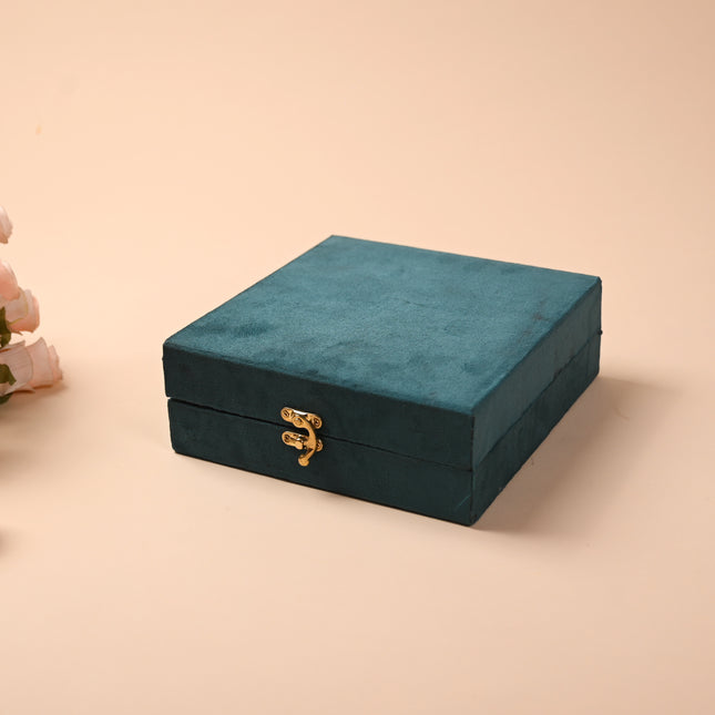 Brass Hand Painted Decorative Fruit Bowl With Velvet Box