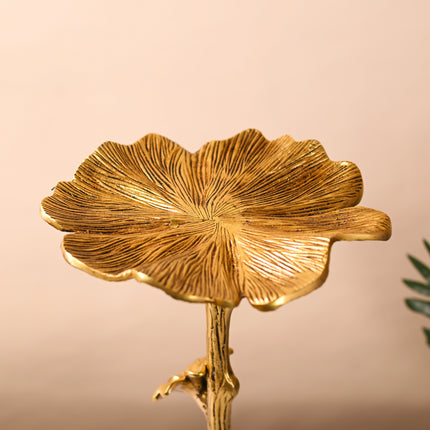 Brass Tree Design Decorative Table (16.5 Inch)