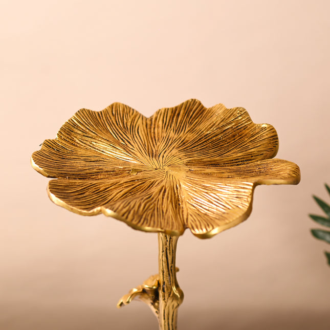 Brass Tree Design Decorative Table (16.5 Inch)