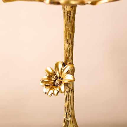Brass Tree Design Decorative Table (16.5 Inch)