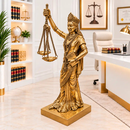 Brass Lady Justice Standing Statue (36 Inch)