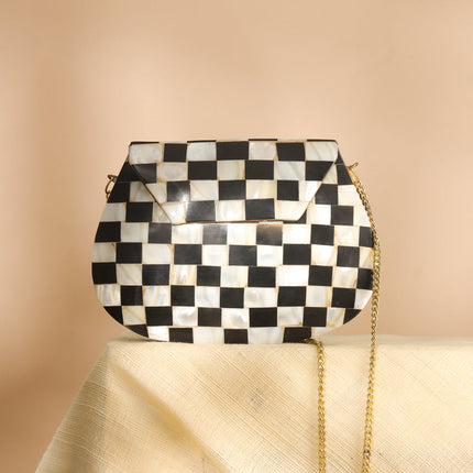 Brass Handcrafted Mosaic Sling Bags – Vintage Boho Clutch (4.5 Inch)