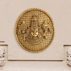 Brass Tirupati Balaji Coin Wall Hanging (7 Inch)