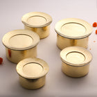 Brass Patila/Bhagoni with Lid (4.5 Inch)