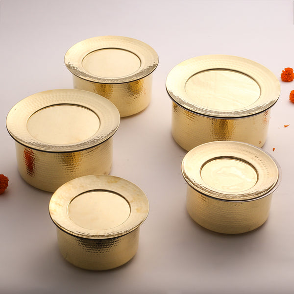 Brass Patila with Lid
